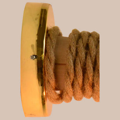 Hand Lamp Arm Hemp Rope Twine 1-Light Wall Sconce Lamp