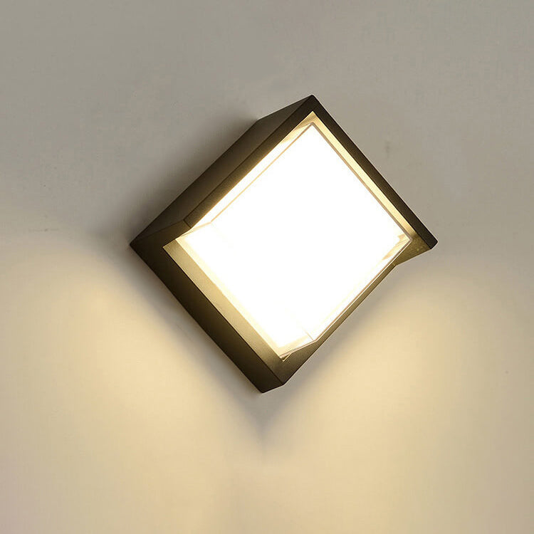 Geometry Aluminum Outdoor Waterproof LED Wall Sconce Lamp