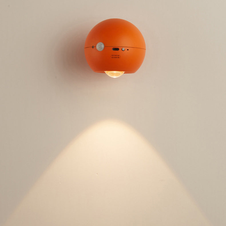 Modern Minimalist Orb USB ABS LED Wall Sconce Lamp
