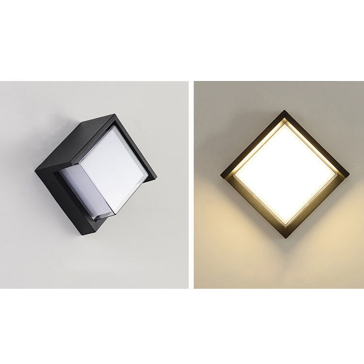 Geometry Aluminum Outdoor Waterproof LED Wall Sconce Lamp