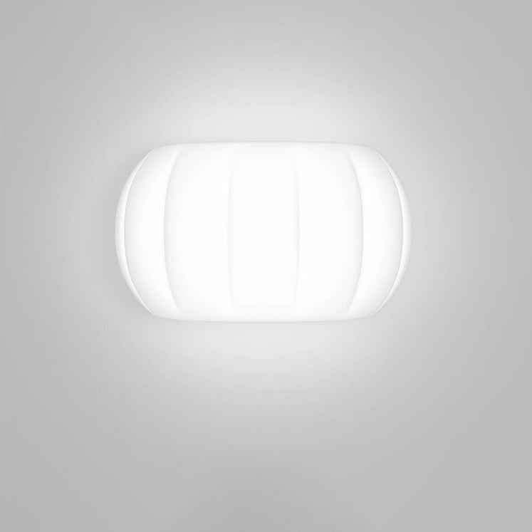 Minimalist Acrylic Pumpkin Shade Iron LED Wall Sconce Lamp