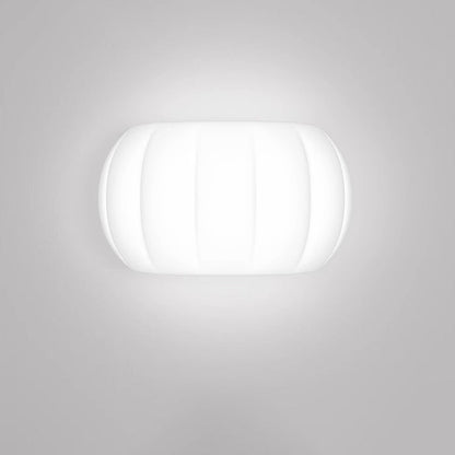 Minimalist Acrylic Pumpkin Shade Iron LED Wall Sconce Lamp
