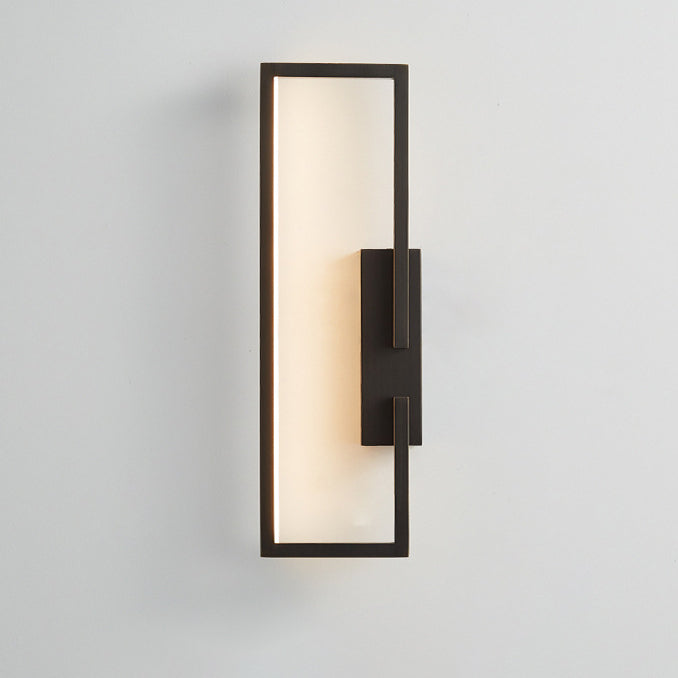 Mid-century Rectangular Geometric LED Wall Sconce Lamp