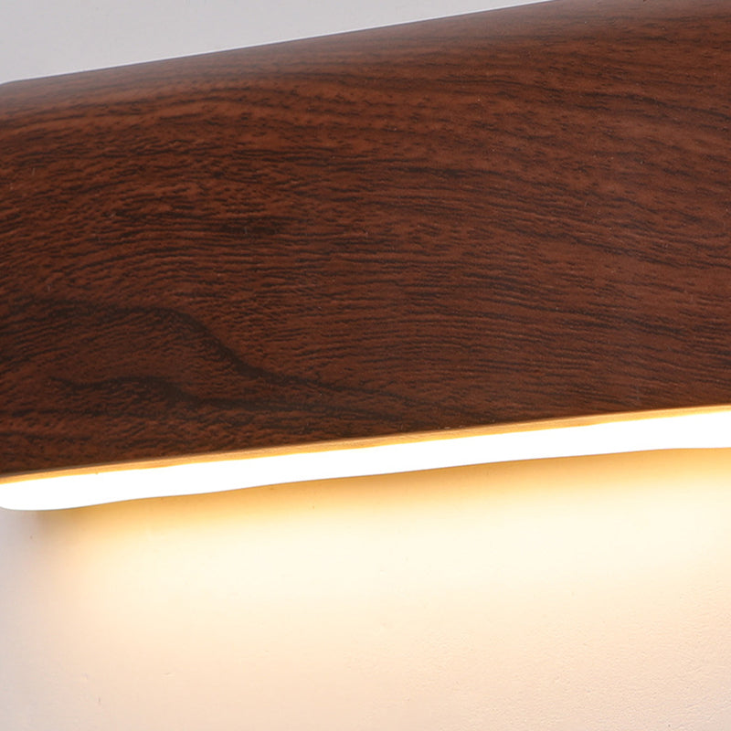 Japanese Aluminum Rectangular Shade LED Wall Sconce Lamp