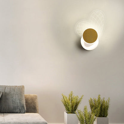 Light Luxury Gold Geometric Acrylic LED Wall Sconce Lamp