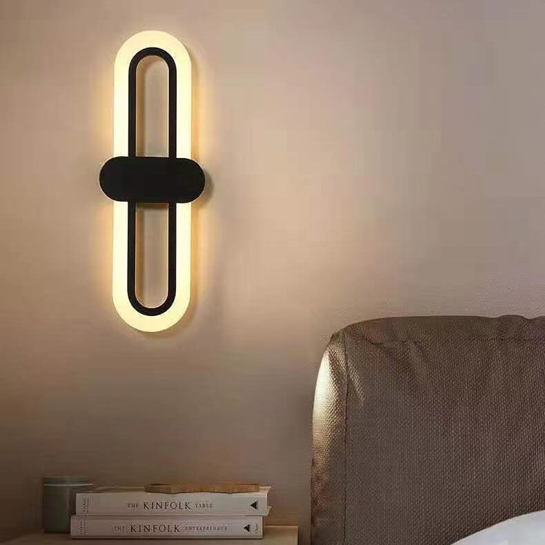 Circular Ring Acrylic Aluminum LED Wall Sconce Lamp