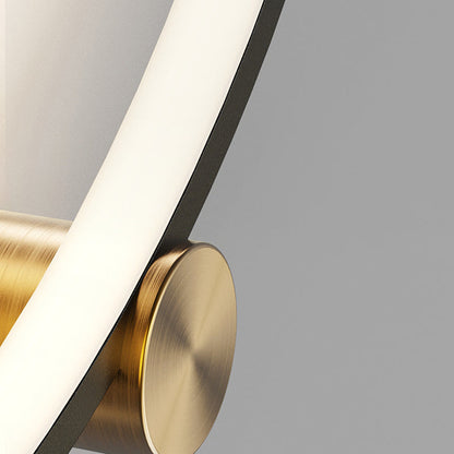 Minimalist Arc Aluminum Strip Acrylic LED Wall Sconce Lamp