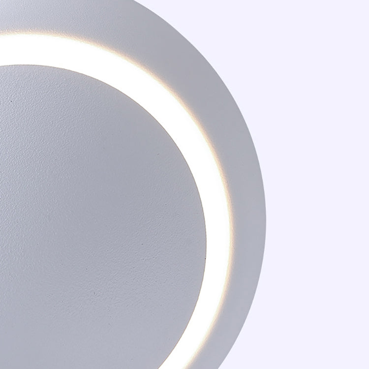 Minimalist Round Rotatable Aluminum PC LED Wall Sconce Lamp