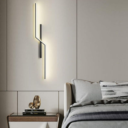 Geometry Lines Aluminum Iron Silicone LED Wall Sconce Lamp