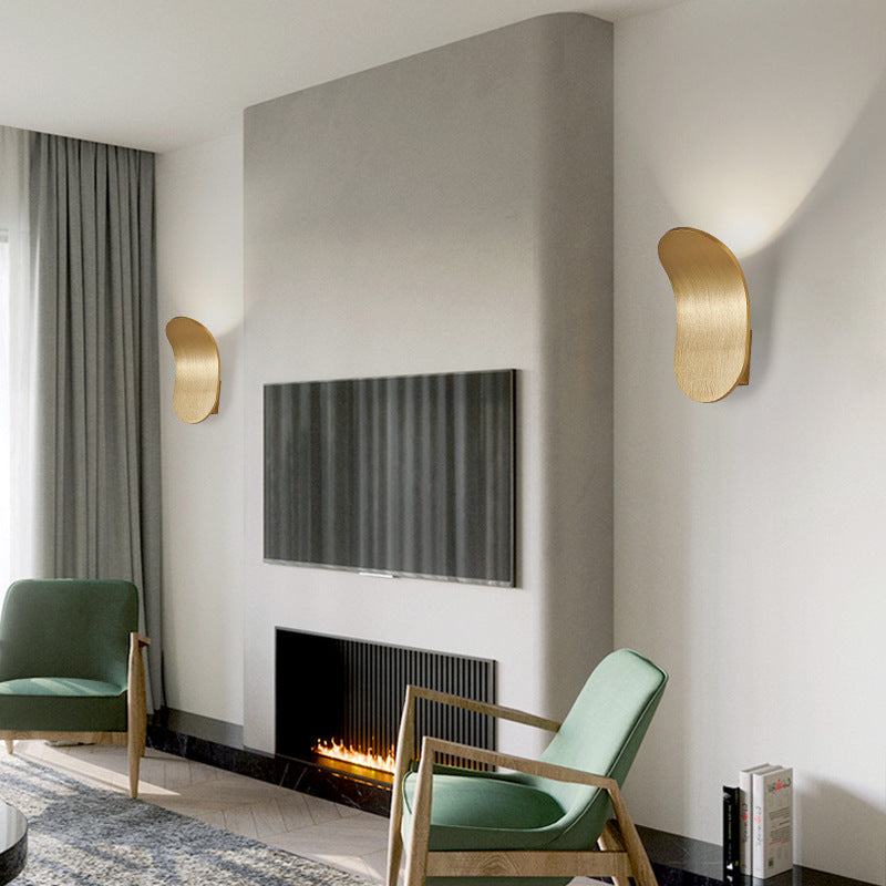 Scandinavian Aluminum Arch LED Wall Sconce Lamp