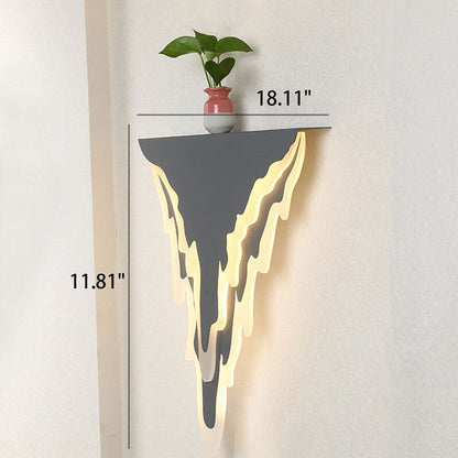 Iron Art Acrylic Irregular Shape Indoor Wall Sconce Lamp
