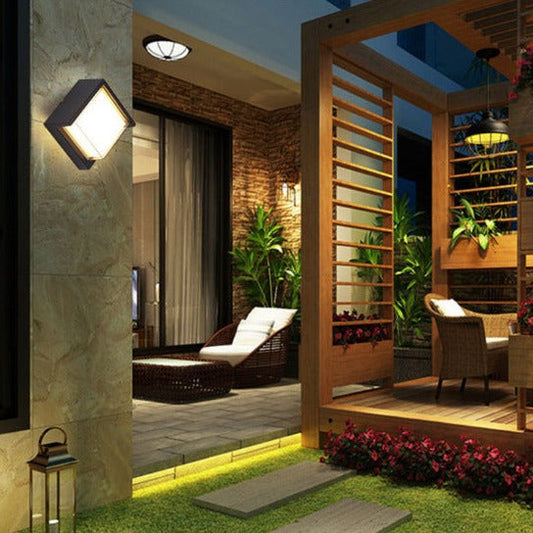 Aluminum Rhombus Smart App Dimming LED Wall Sconce Lamp