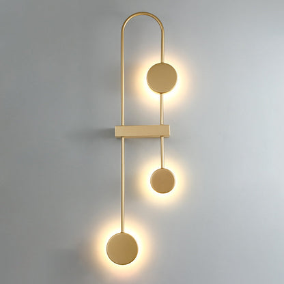 Nordic Round Geometric Metal Acrylic LED Wall Sconce Lamp