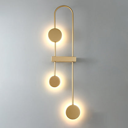 Nordic Round Geometric Metal Acrylic LED Wall Sconce Lamp
