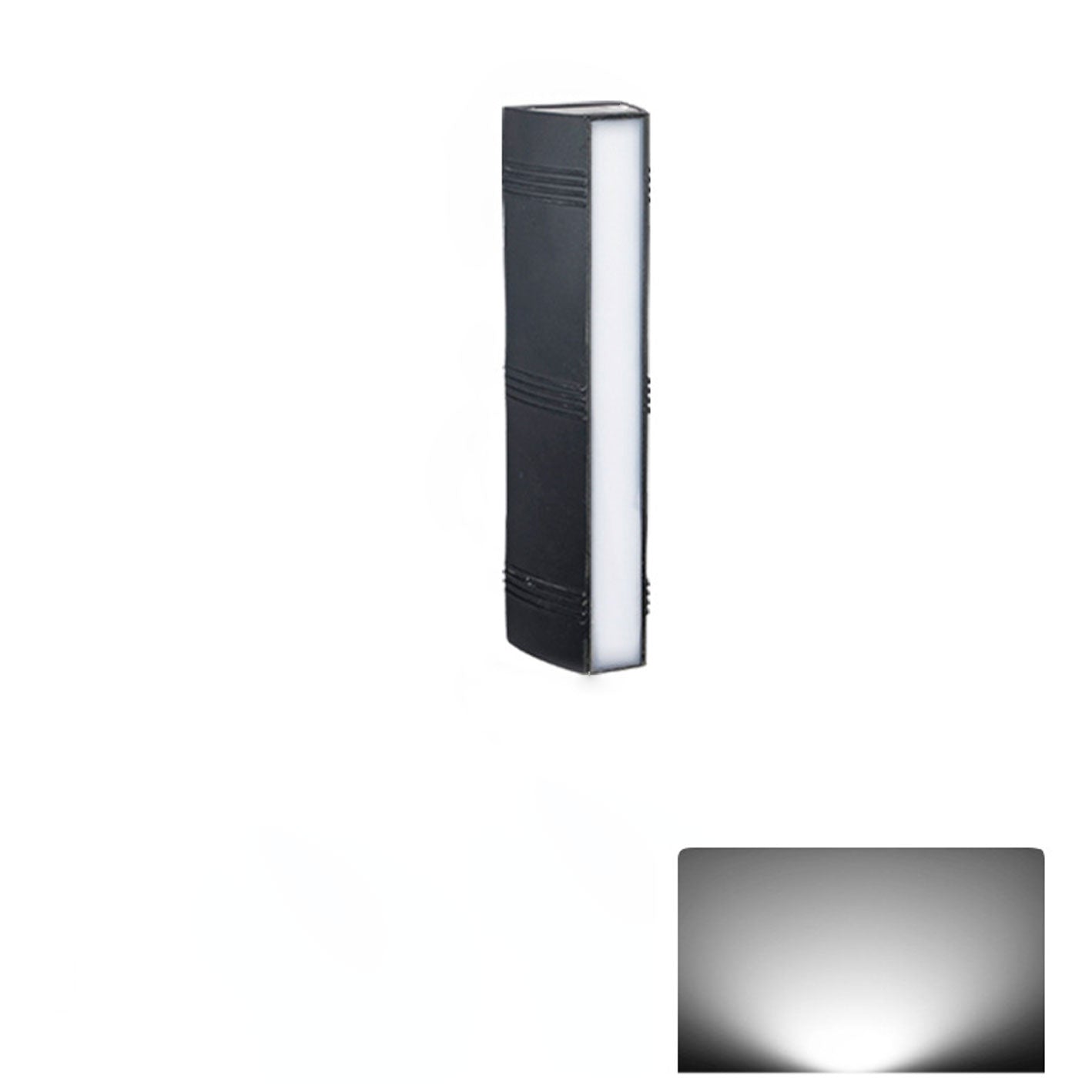 Rectangular and Down Luminous LED Outdoor Wall Sconce Lamp