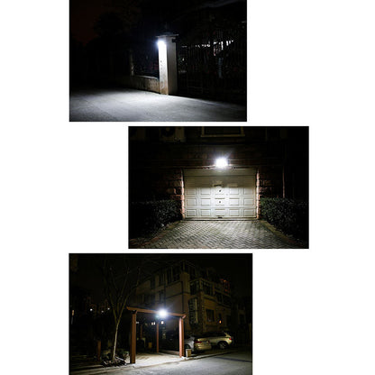 Modern Minimalist Solar Square Plastic LED Wall Sconce Lamp