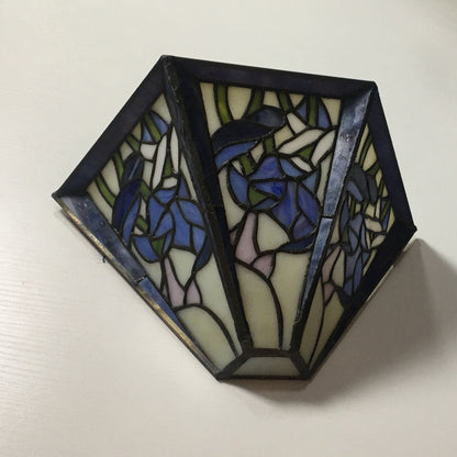 Tiffany Flower Dragonfly 1-Light Wall Sconce Lamp