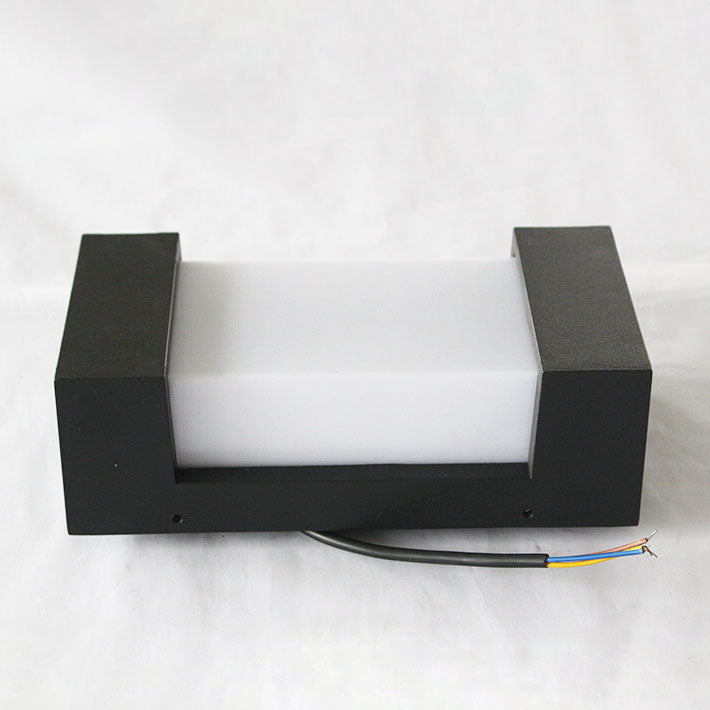 Square Acrylic Outdoor Waterproof LED Wall Sconce Lamp