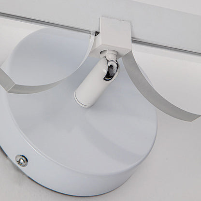 Long Wave Iron Aluminum Silicone LED Wall Sconce Lamp