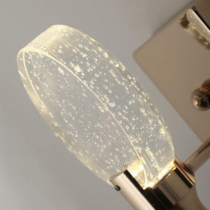 Round Bubble Crystal Aluminum Iron LED Wall Sconce Lamp
