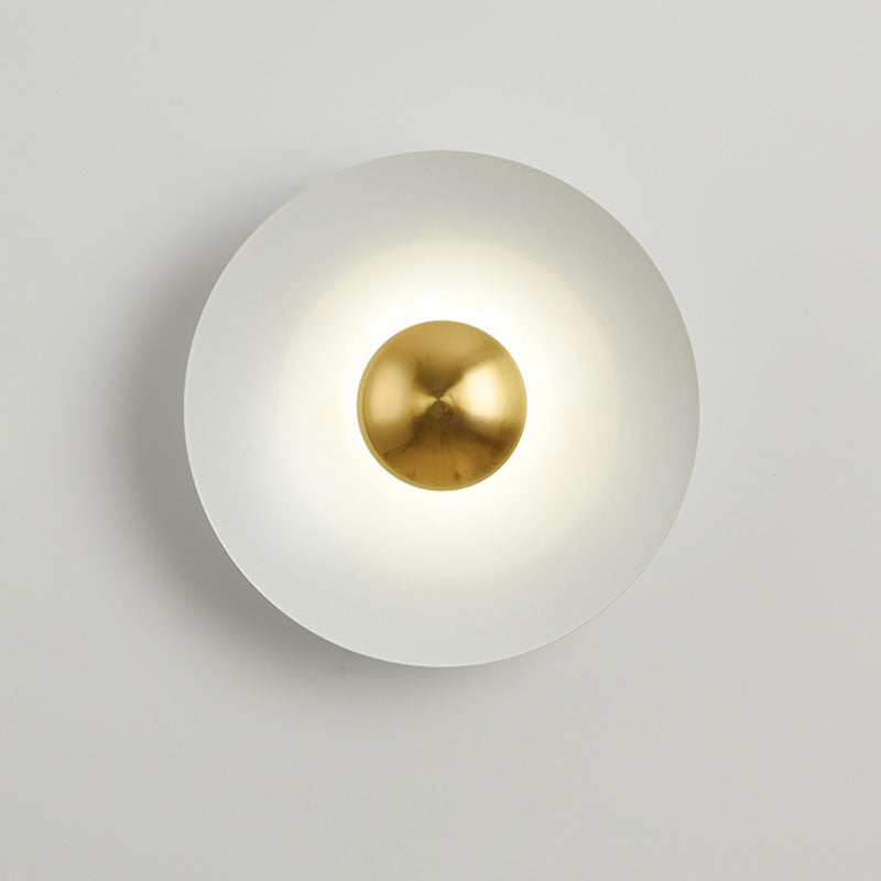Macaron Flying Saucer Hardware LED Wall Sconce Lamp
