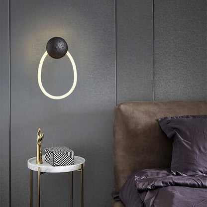 Scandinavian Optical Woven Fiber LED Wall Sconce Lamp