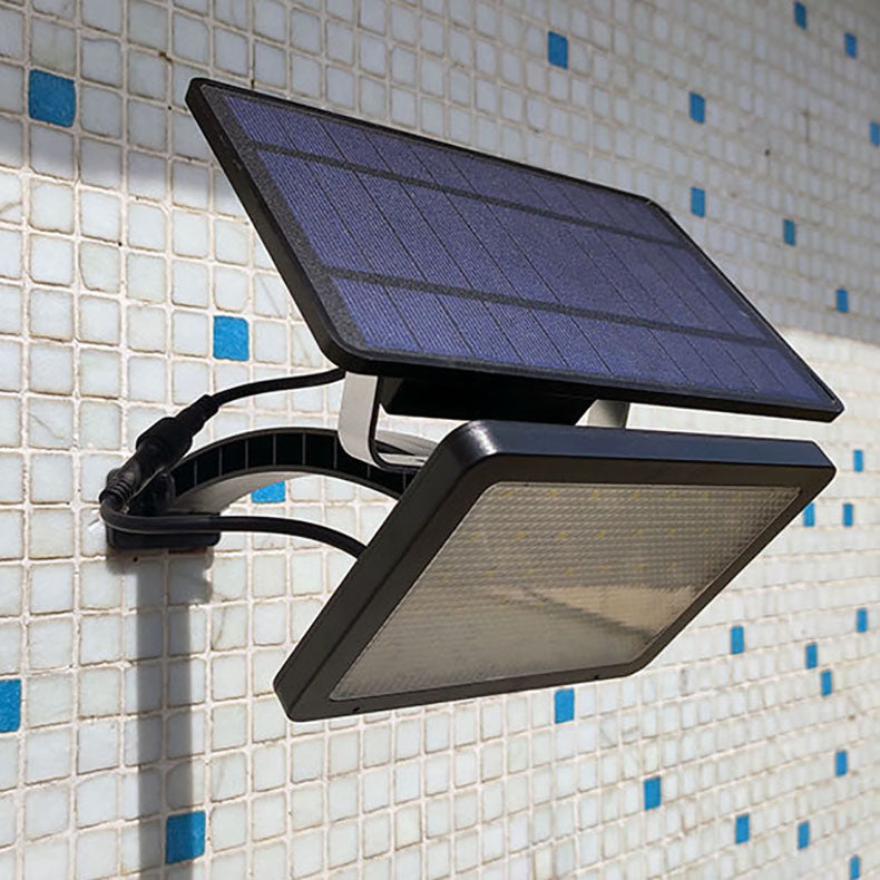 Modern Minimalist Solar Square Plastic LED Wall Sconce Lamp
