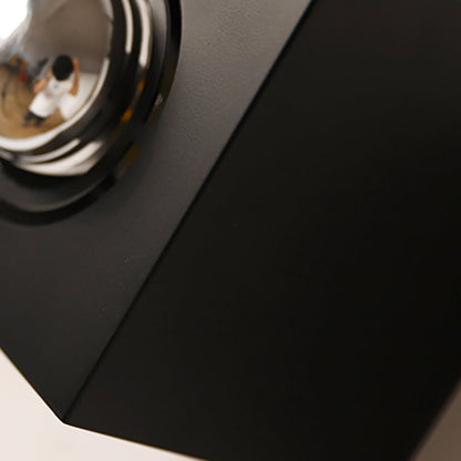 Modern Minimalist Square Iron 1-Light Wall Sconce Lamp