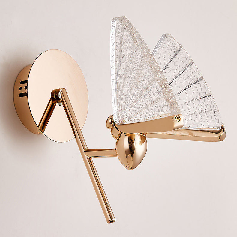 Deco Alloy Butterfly Shape Acrylic LED Wall Sconce Lamp