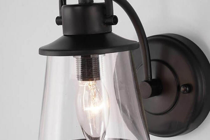 Iron Art Nostalgic Waterproof 1-Light Wall Sconce Lamp