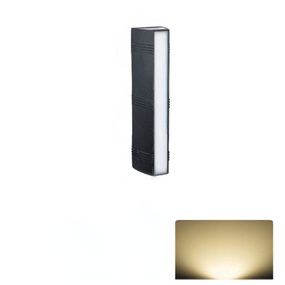 Rectangular and Down Luminous LED Outdoor Wall Sconce Lamp