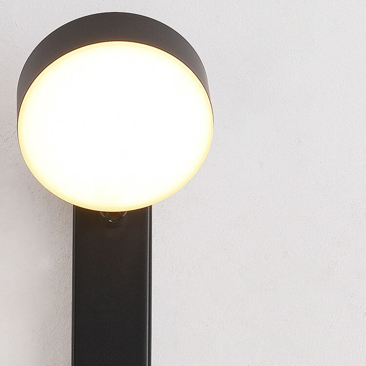 Minimalist Round Rectangular Base USB LED Wall Sconce Lamp