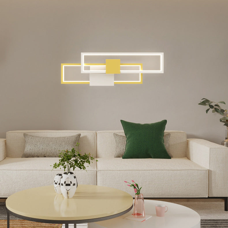 Double Aluminum Iron Silicone LED Wall Sconce Lamp