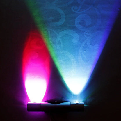 Acrylic Aluminum Cylinder Rotating LED Wall Sconce Lamp