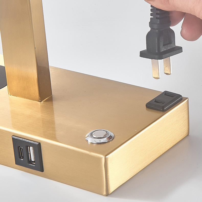 Modern Rectangular Iron Table Lamp