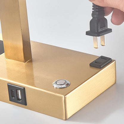 Modern Rectangular Iron Table Lamp