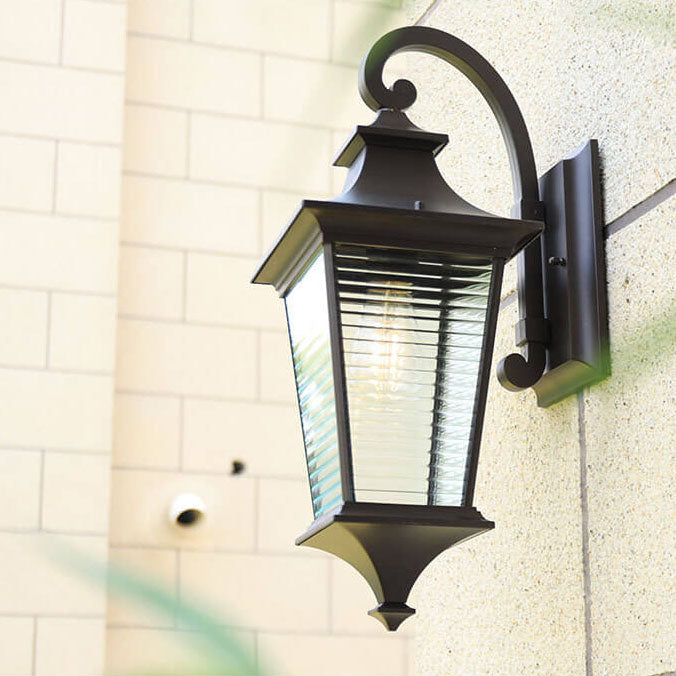 Square Aluminum Outdoor Waterproof 1-Light Wall Sconce Lamp