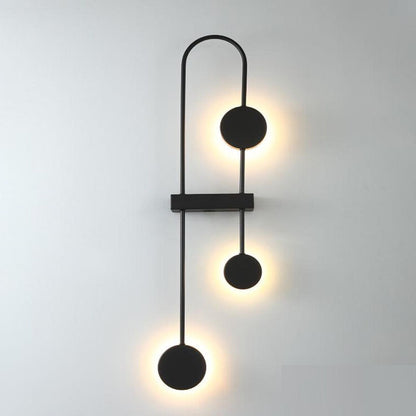 Nordic Round Geometric Metal Acrylic LED Wall Sconce Lamp