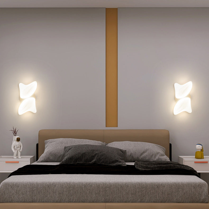 Creative PE Geometric Shade Hardware LED Wall Sconce Lamp