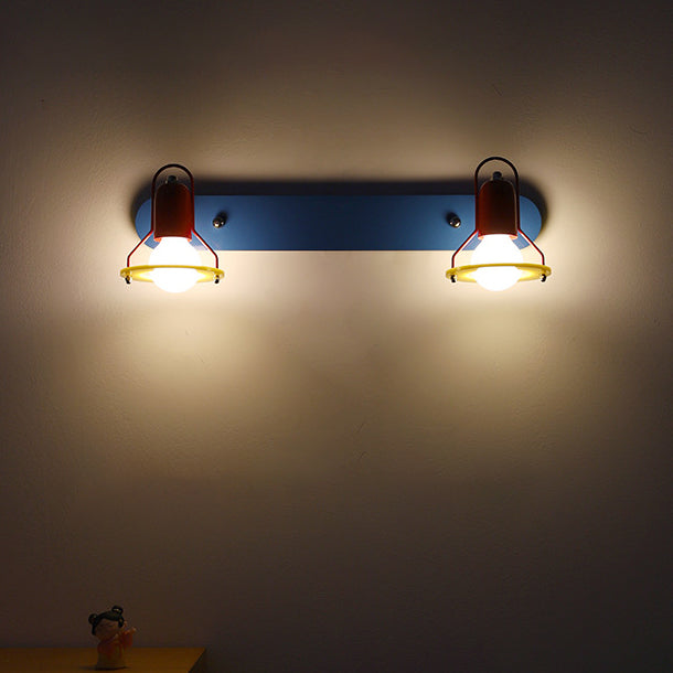 Childlike Iron 2-Light Mirror Front Wall Sconce Lamp