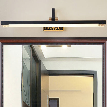 Chinese Iron Bar Rotating LED Mirror Front Wall Sconce Lamp