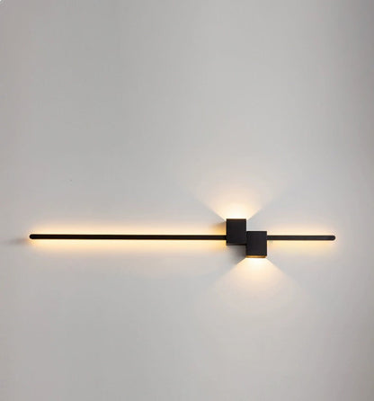 Strip Rectangle Iron Aluminum LED Wall Sconce Lamp