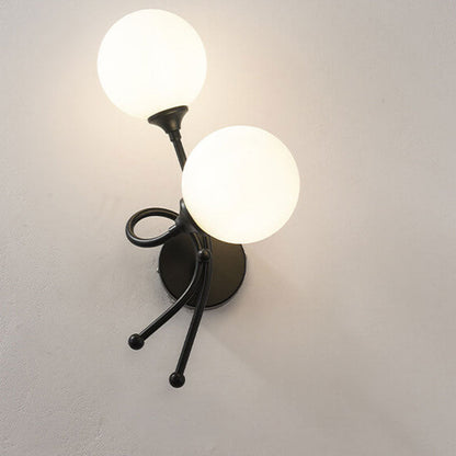 Minimalist Knot Shape Design 2-Light Wall Sconce Lamp