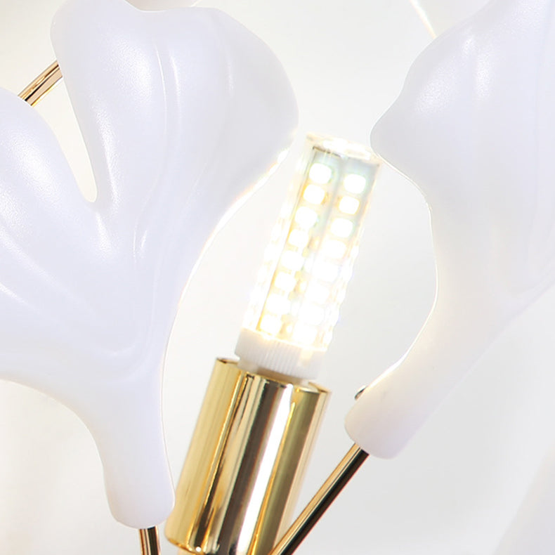Ginkgo Iron Plastic Porcelain 2/3 Light Wall Sconce Lamp
