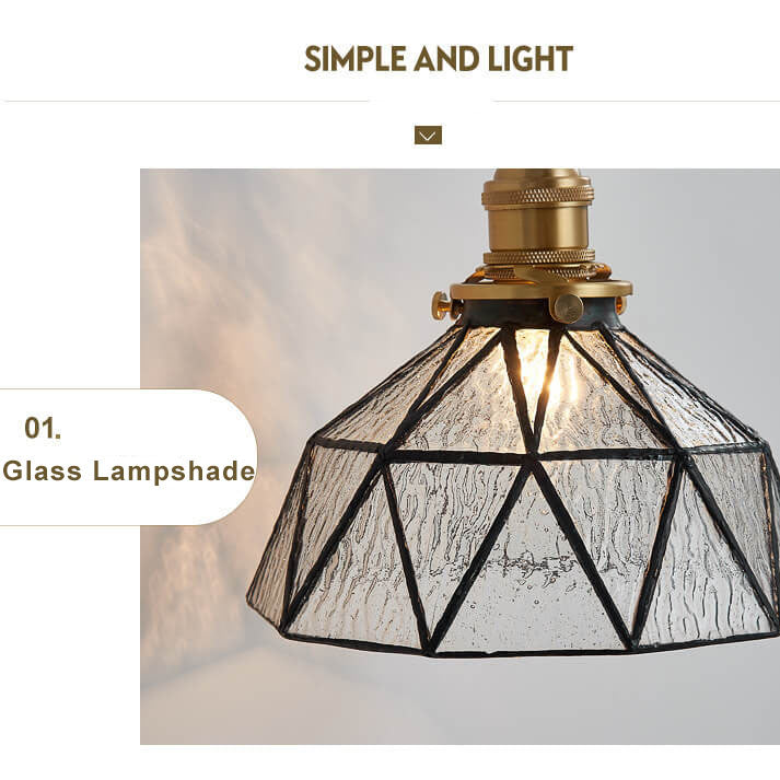 Water Ripple Glass 1-Light Irregular Dome Wall Sconce Lamp
