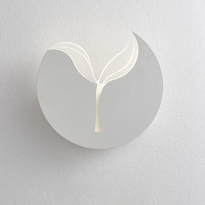 Creative Iron Acrylic Sapling Shade LED Wall Sconce Lamp