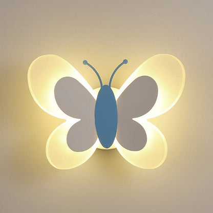 Creative Acrylic Butterfly Design Iron LED Wall Sconce Lamp