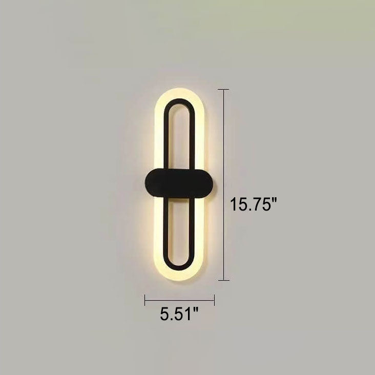 Circular Ring Acrylic Aluminum LED Wall Sconce Lamp