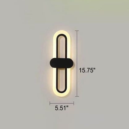 Circular Ring Acrylic Aluminum LED Wall Sconce Lamp