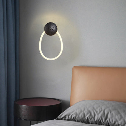 Scandinavian Optical Woven Fiber LED Wall Sconce Lamp